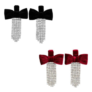 Velvet Bow Earrings