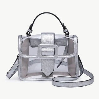 Toni Clear Flapover Crossbody Bag – Stadium Purse