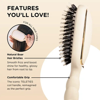 Boar Bristle Hair Brush | Teleties