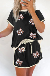 Football Bow Patch Set
