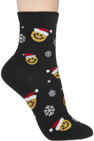 Smiley Santa Socks