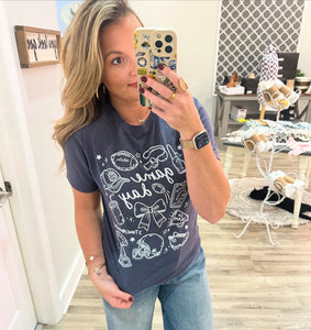 Football Doodles Graphic Tee