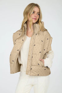 Catie Polka Dot Bow Vest