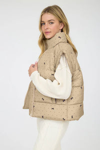 Catie Polka Dot Bow Vest