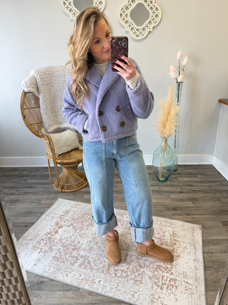 Posie Sherpa Jacket Top