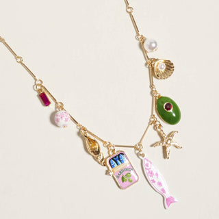 Fruit Tile Charm Necklace