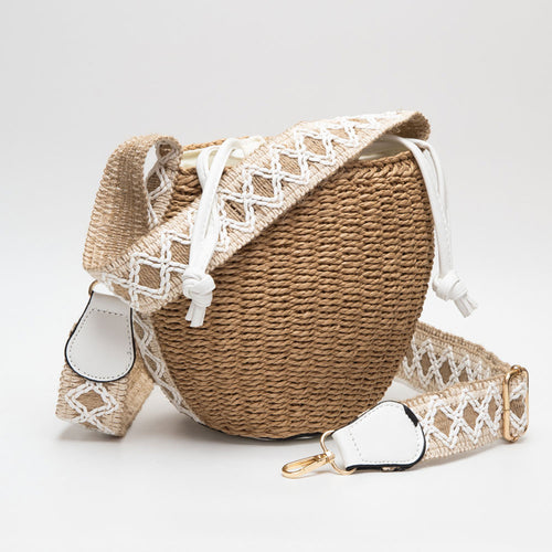 Straw Rope Bucket Bag