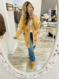 Pumpkins & Bows Cardi