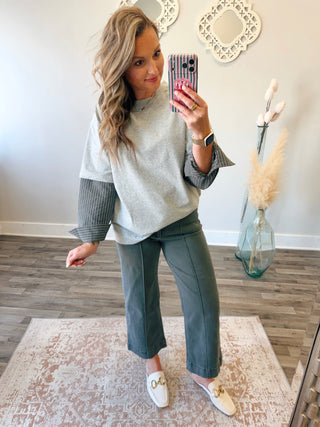 Ellis Pinstripe Top