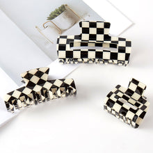 Checkered Hair Claw Clip
