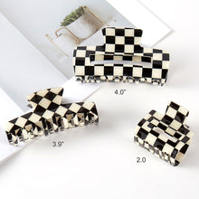 Checkered Hair Claw Clip
