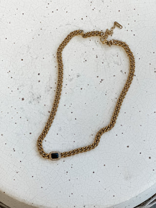 Black Stone Necklace