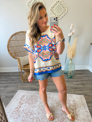 Medallion Muse Top
