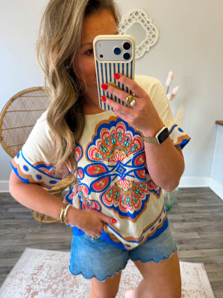 Medallion Muse Top