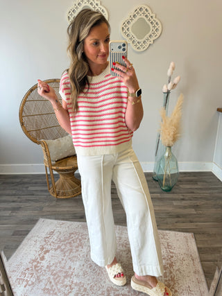Taffy Stripe Sweater Top