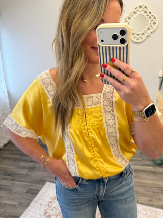 Honey Satin Blouse