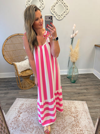 Rosy Midi Dress