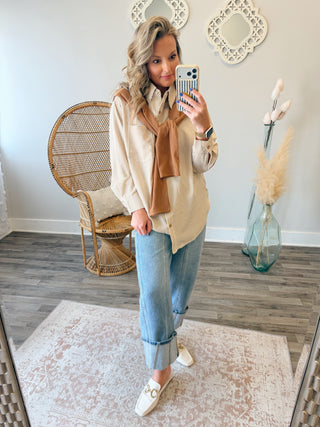 Sutton Top with Faux Cardigan