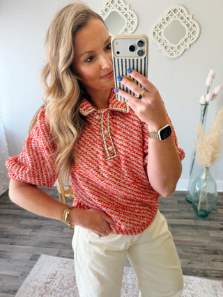 Blair Tweed Top