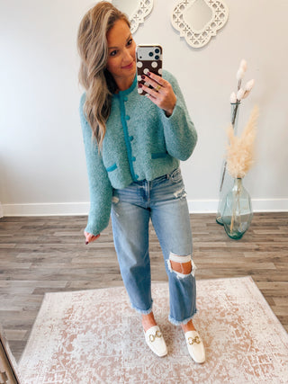 Clara Boucle Cardigan