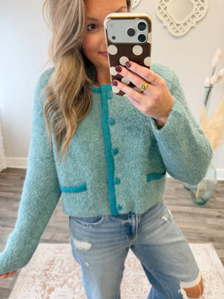 Clara Boucle Cardigan
