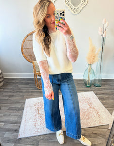 Livvy Sweater Lace Top