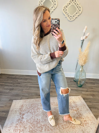 Nellie Pullover- Brown