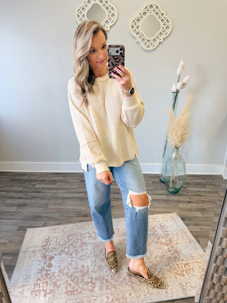 Nellie Pullover- Cream
