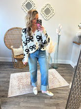 Bow Patterned Cardigan