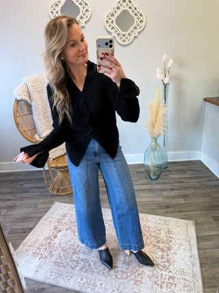 Twisted Sweater Top