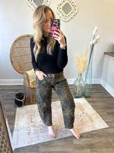 Leopard Barrel Jean