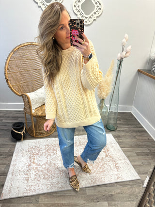 Vintage Cable Knit Sweater