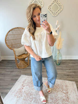 Heirloom Puff Sleeve Blouse