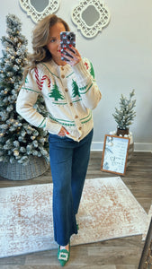 Holiday Cheer Crewneck Cardigan