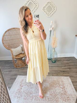 Buttercup Breeze Midi Dress