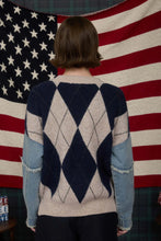 Argyle Denim Sweater