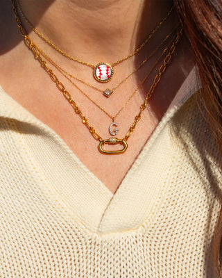 Baseball Short Pendant Necklace- by Kendra Scott