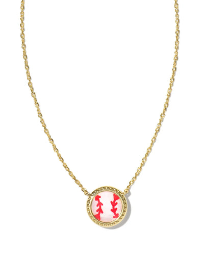 Baseball Short Pendant Necklace- by Kendra Scott