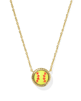 Softball Pendant Necklace- by Kendra Scott