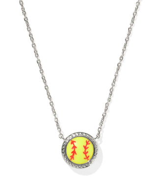 Softball Pendant Necklace- by Kendra Scott