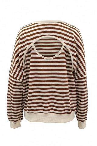 Walnut Open Back Sweatshirt