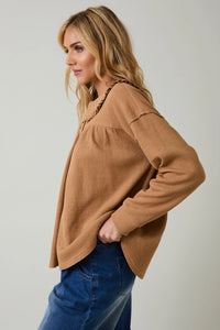 Sandi Waffle Knit Top