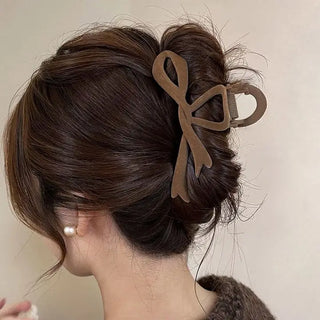 Velvet Bow Clip
