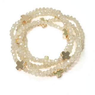 Cross Beaded Bracelet