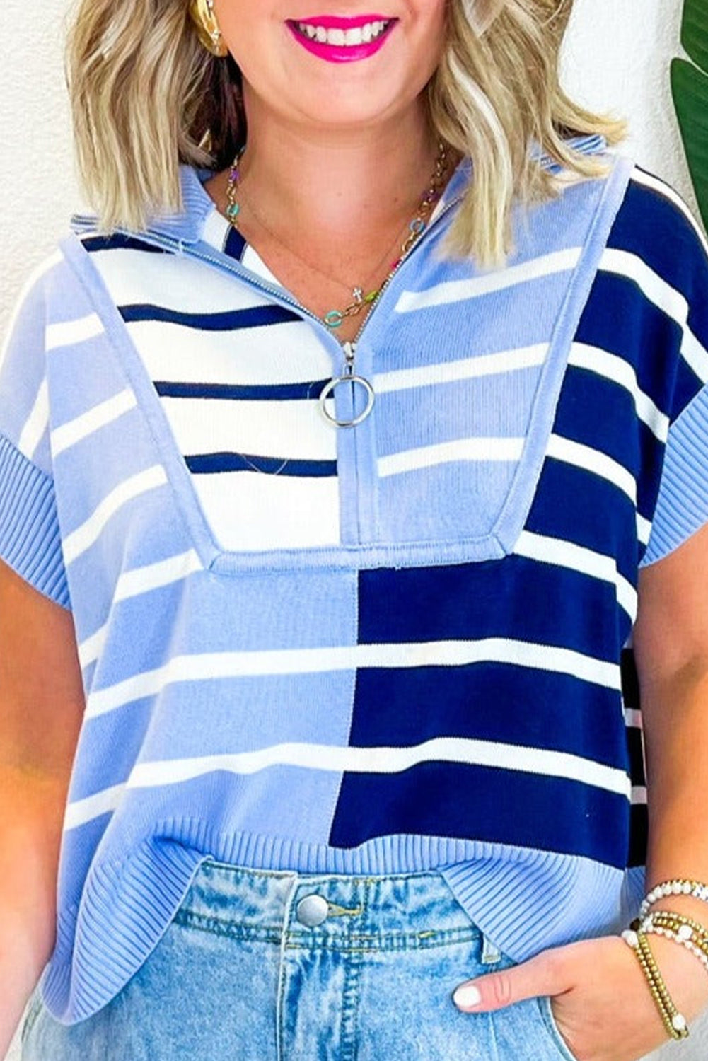 Bleu Sweater Top