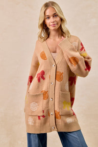 Pumpkins & Bows Cardi