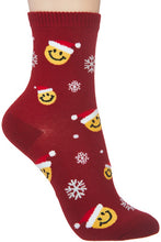 Smiley Santa Socks