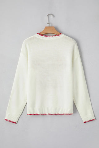 Red Ribbon Sweater