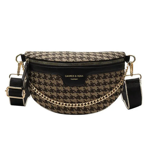 Houndstooth Crossbody