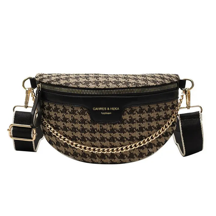 Houndstooth Crossbody